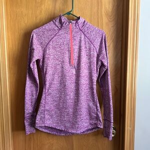 Tangerine quarter zip pullover